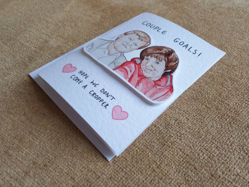 Roy and Hayley Cropper | Handcrafted Valentine's Day card