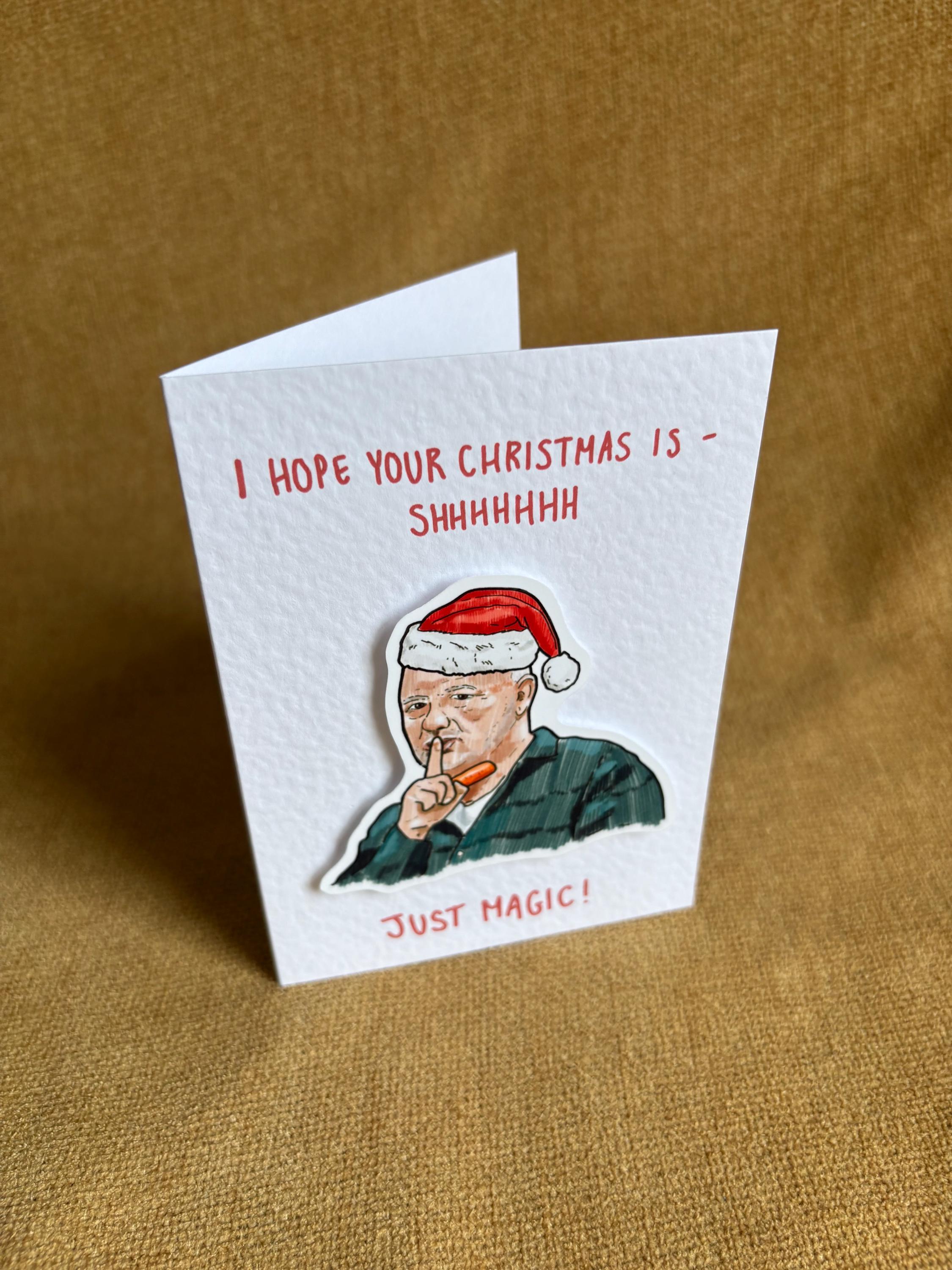 Bob Mortimer | Just Magic | Handcrafted Christmas Card