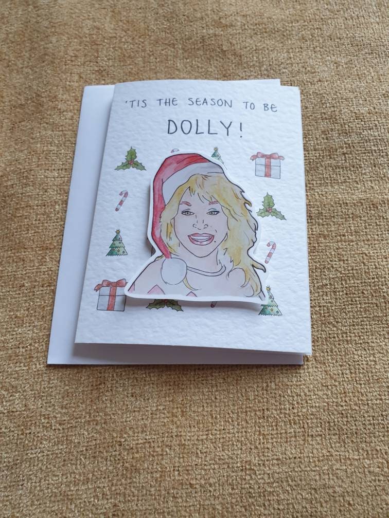 Dolly | Handcrafted Christmas Card | 'Tis the season to be Dolly