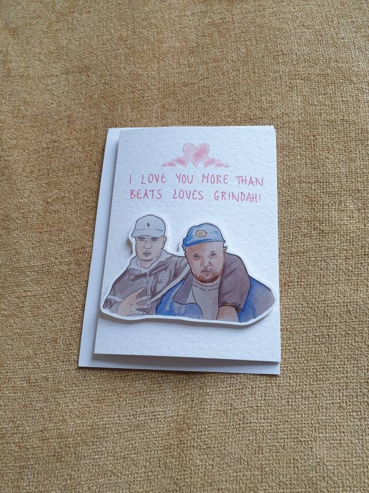 Beats and Grindah | PJDN | Handcrafted Valentine's card