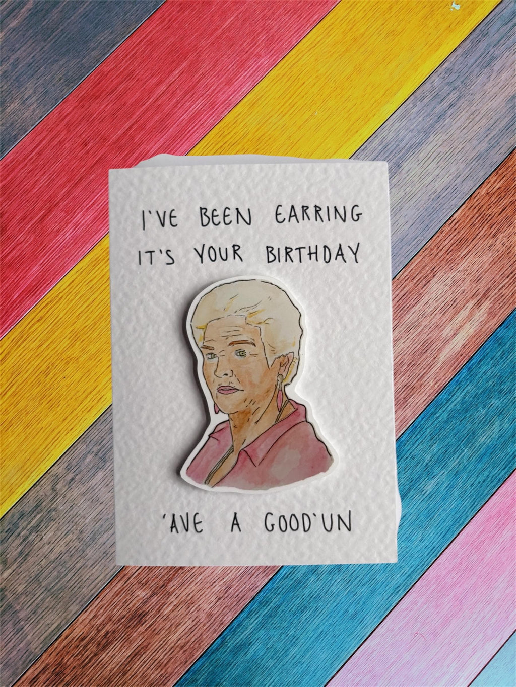 Pat Butcher | Handcrafted Birthday Card