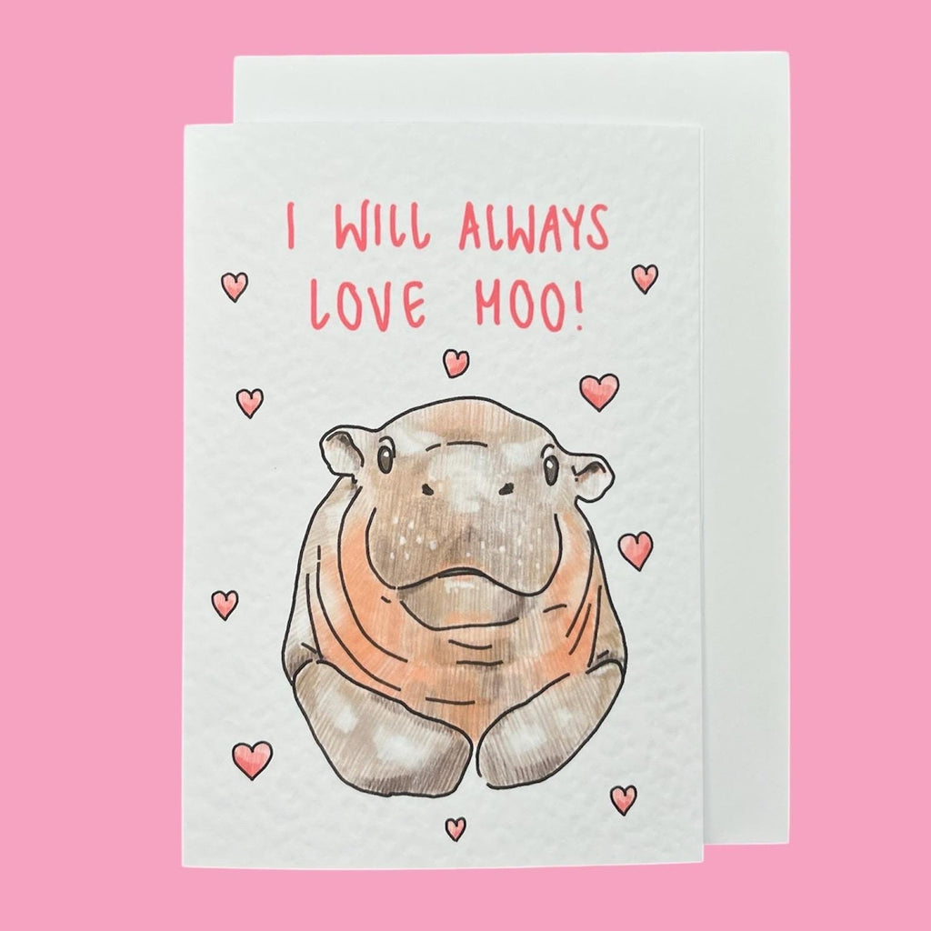 Moo Deng | Handcrafted Love Card