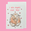 Moo Deng | Handcrafted Love Card