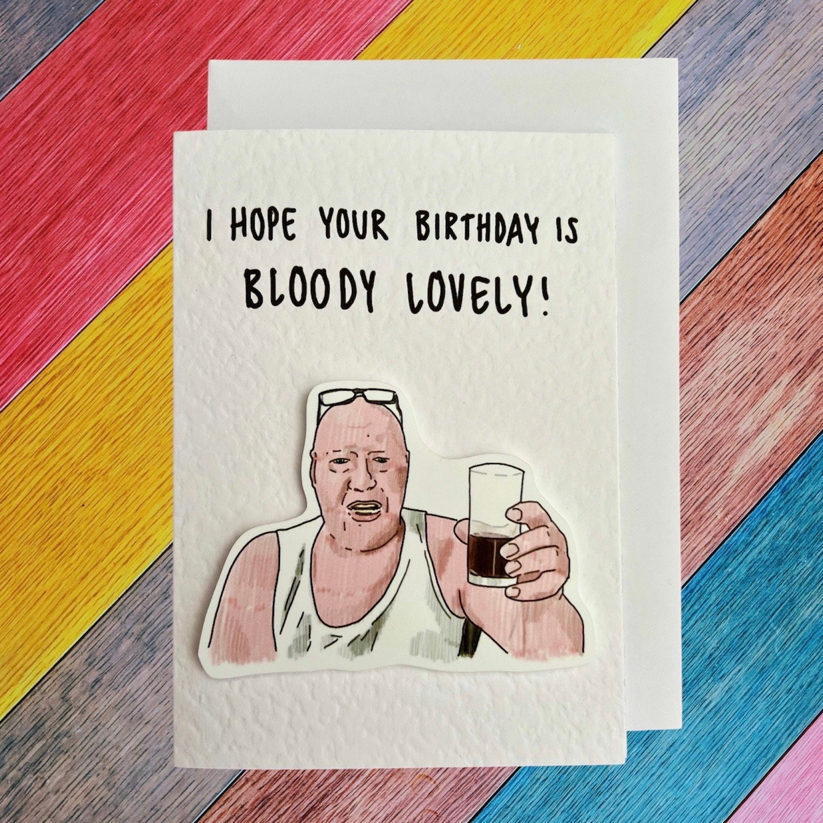 Bloody Lovely Birthday Card | Humorous Meme Design
