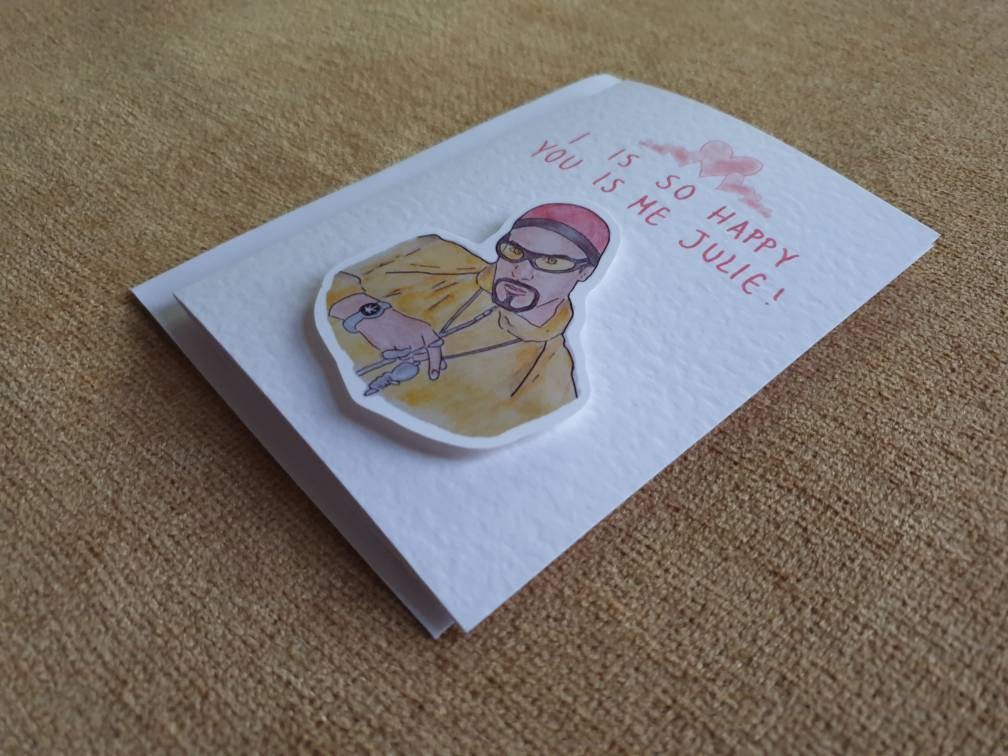Ali G | Handcrafted Valentine's card
