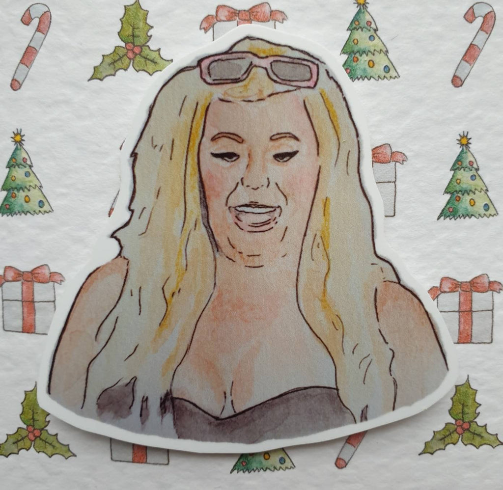 Gemma Collins | Handcrafted Christmas Card | you ain't ever gonna get this candy