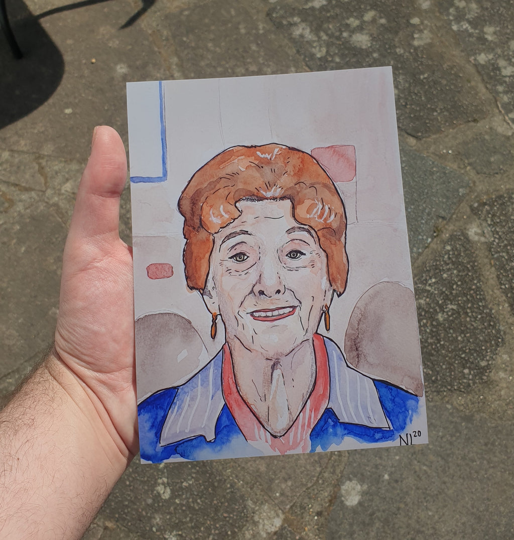 Dot Cotton Watercolour Painting Print