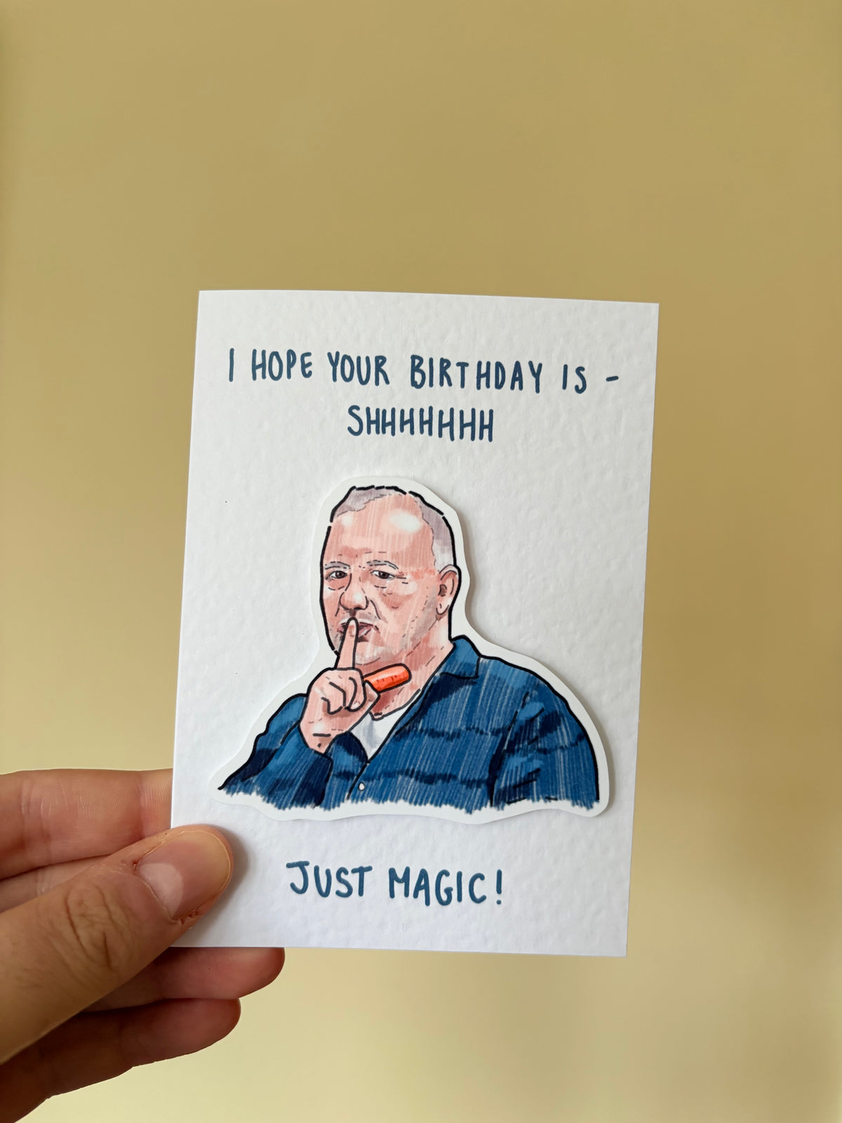 Bob Mortimer | Just Magic | Handcrafted Birthday Card