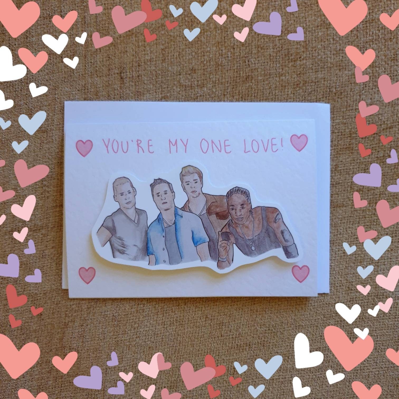 Blue (boyband) | One Love | Handcrafted Valentine's Day Card