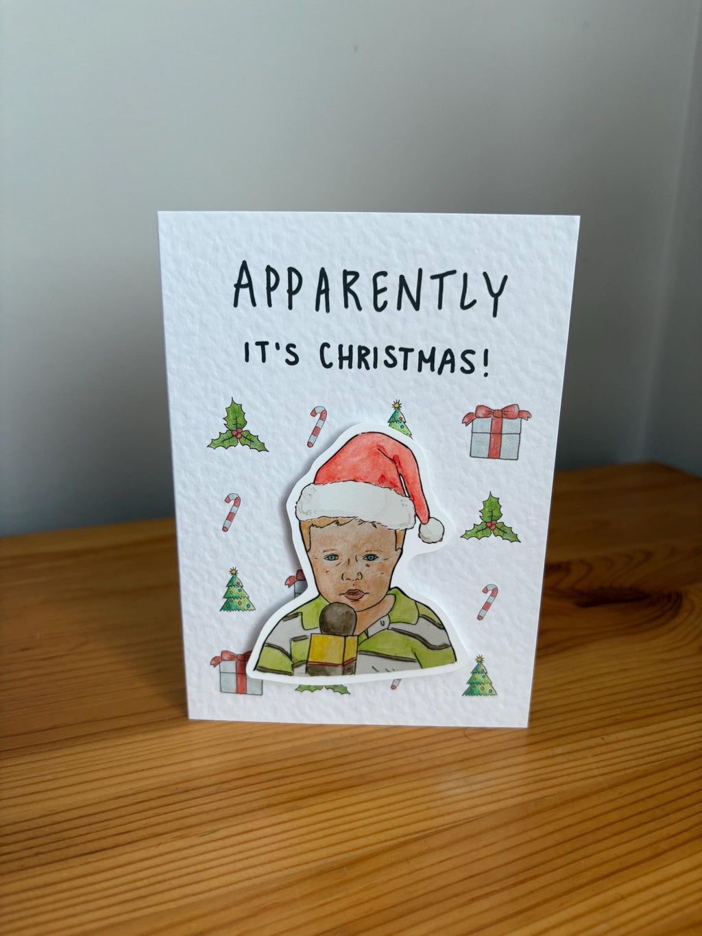 Apparently Kid | Handcrafted Christmas Card