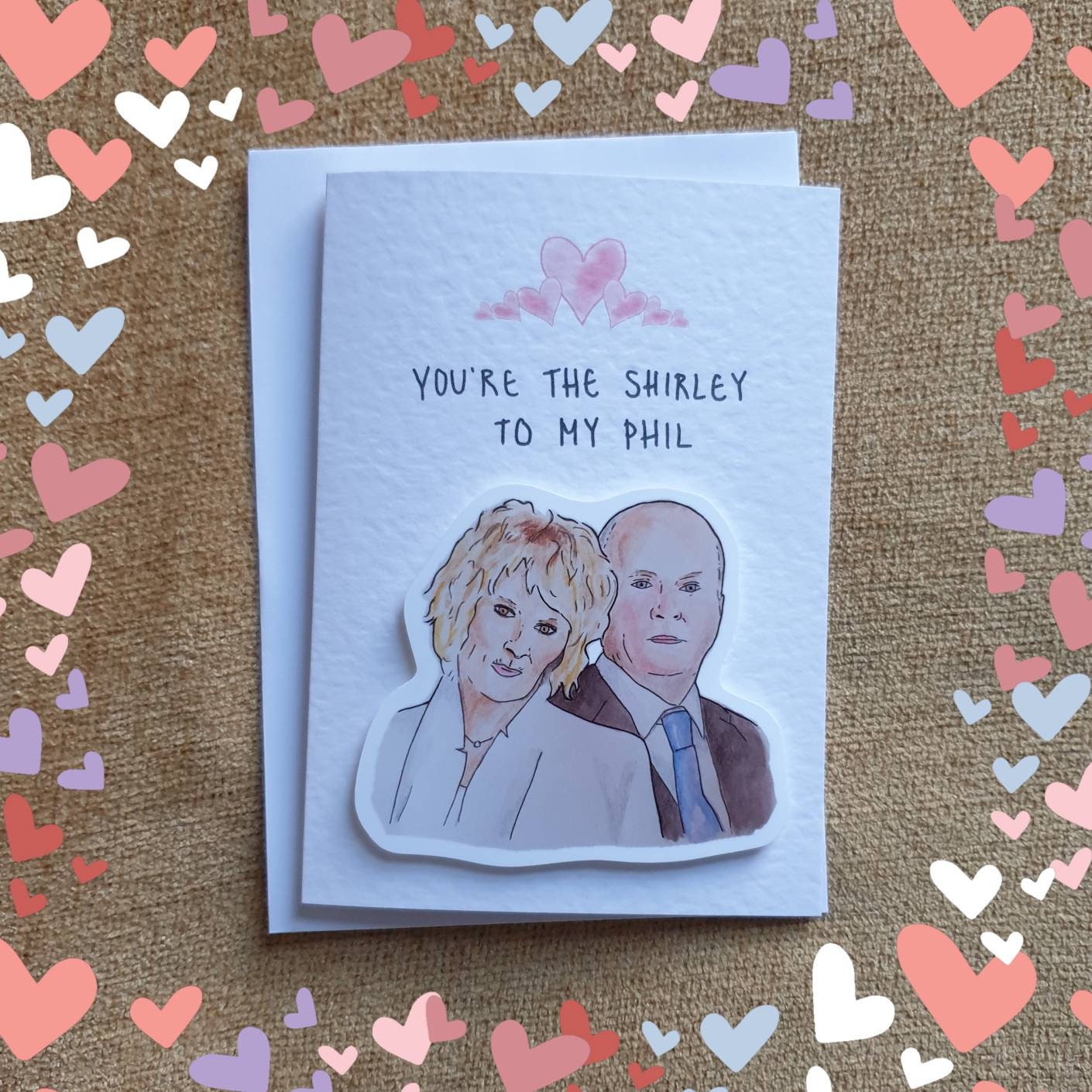 Phil Mitchell & Shirley Carter | Handcrafted Valentine's Card