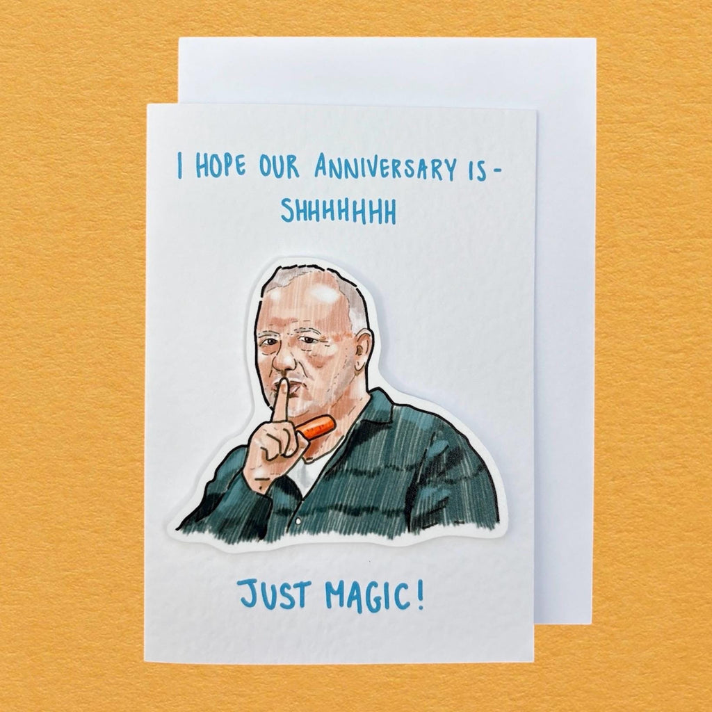 Bob Mortimer | Just Magic | Handcrafted Anniversary Card