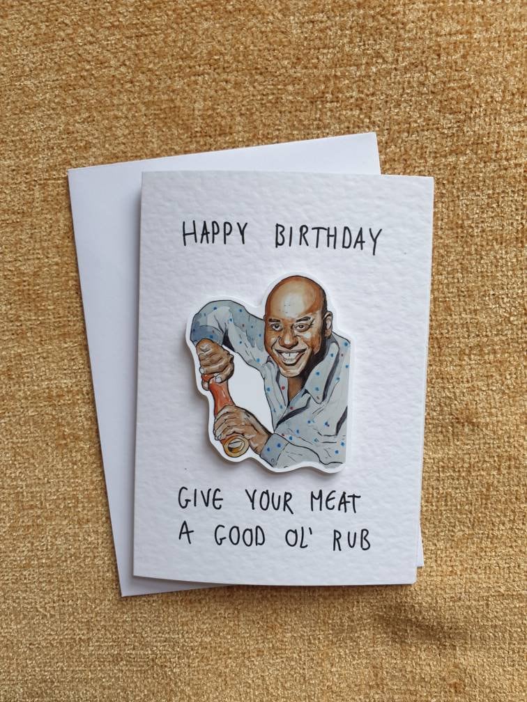 Ainsley Harriott | Handcrafted Birthday Card