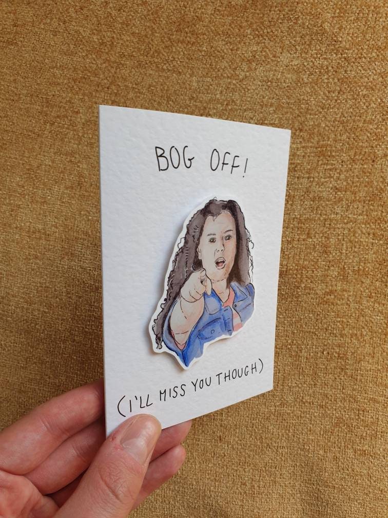 BOG OFF | Tracy Beaker | Handcrafted Leaving Card