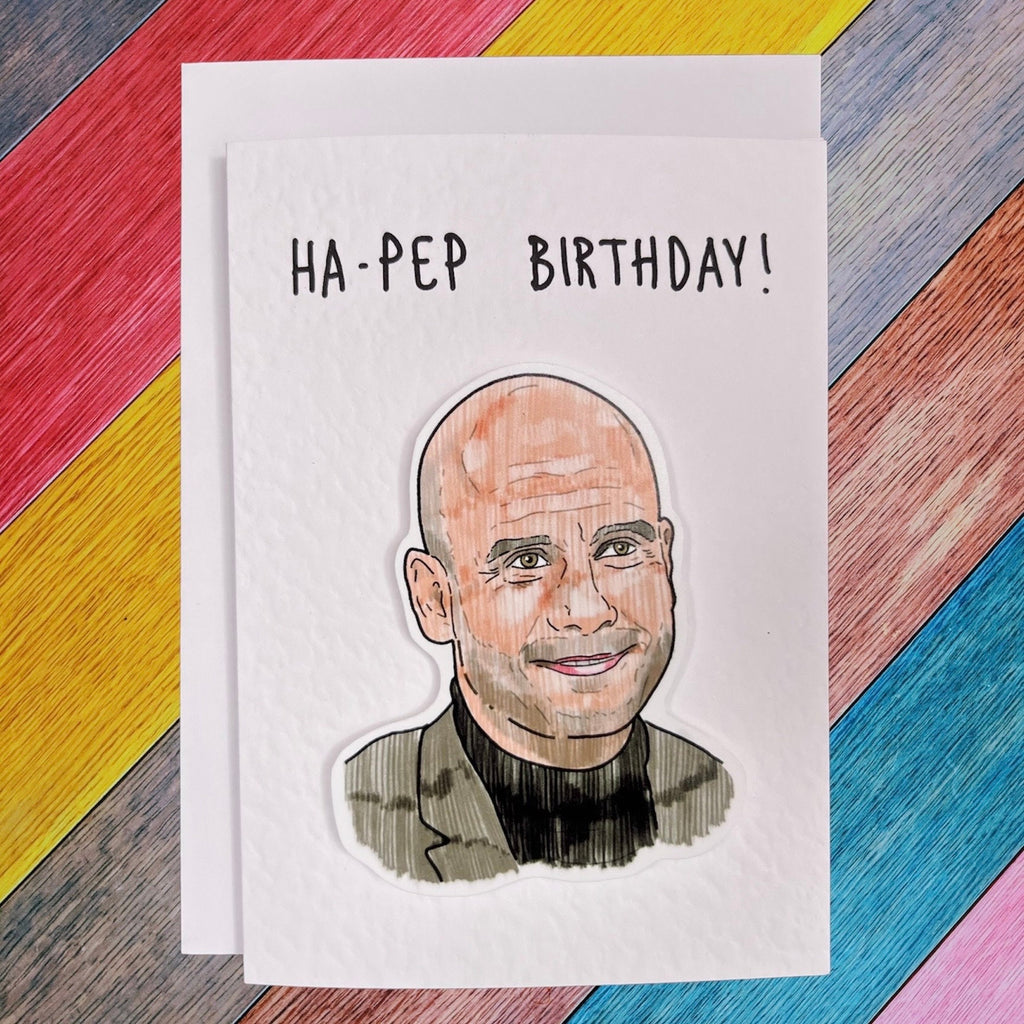 Pep Guardiola | Handcrafted Birthday Card