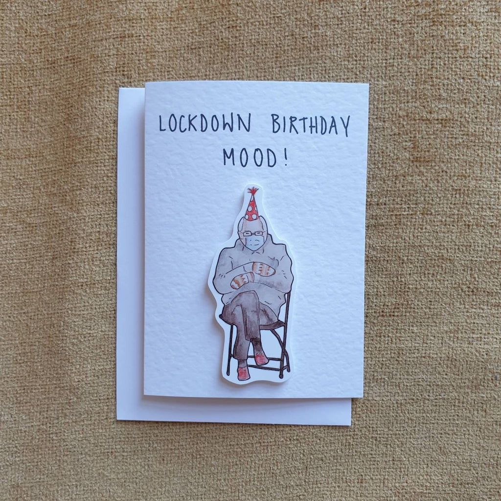Bernie Sanders Meme | Handcrafted Birthday Card