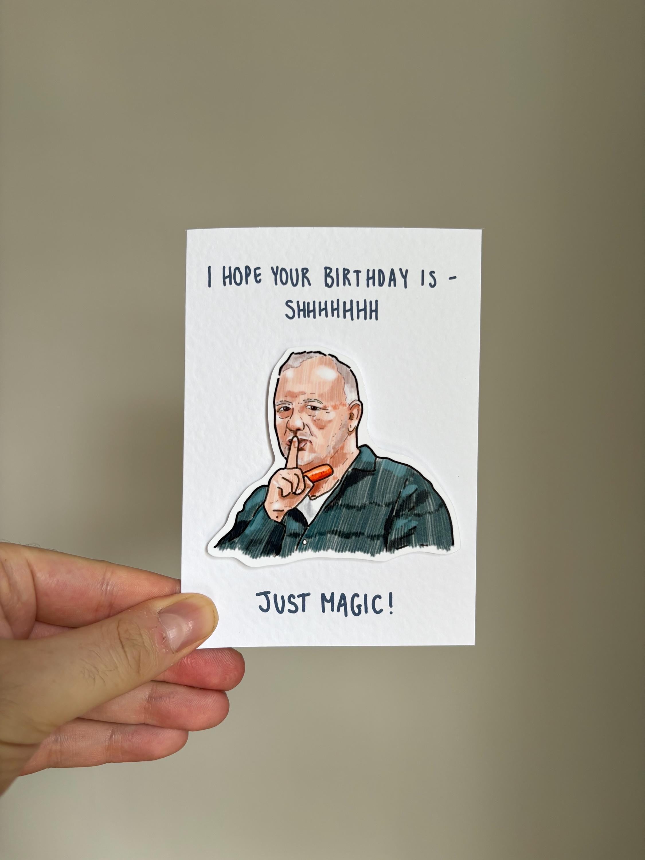 Bob Mortimer | Just Magic | Handcrafted Birthday Card