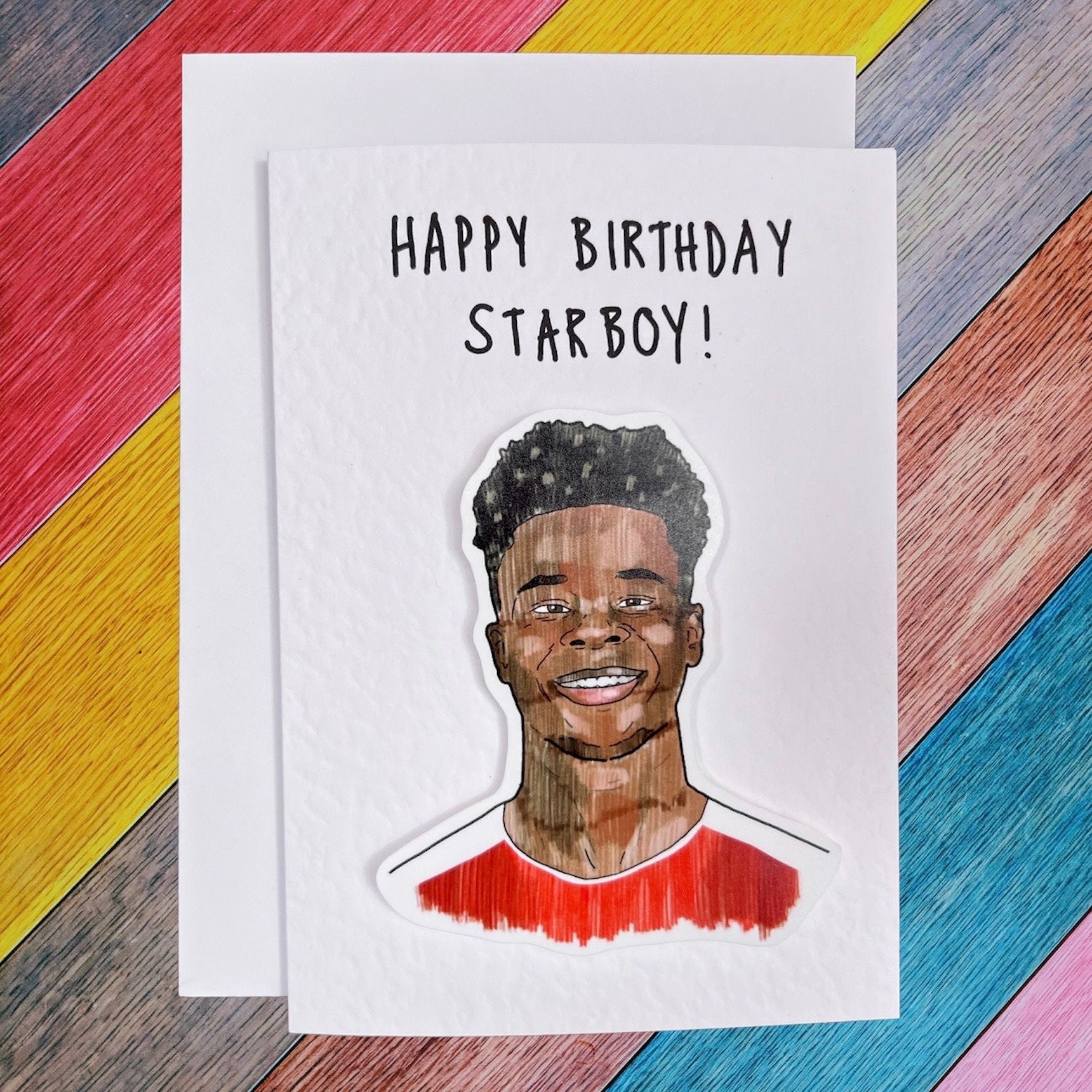 Bukayo Saka | Handcrafted Birthday Card