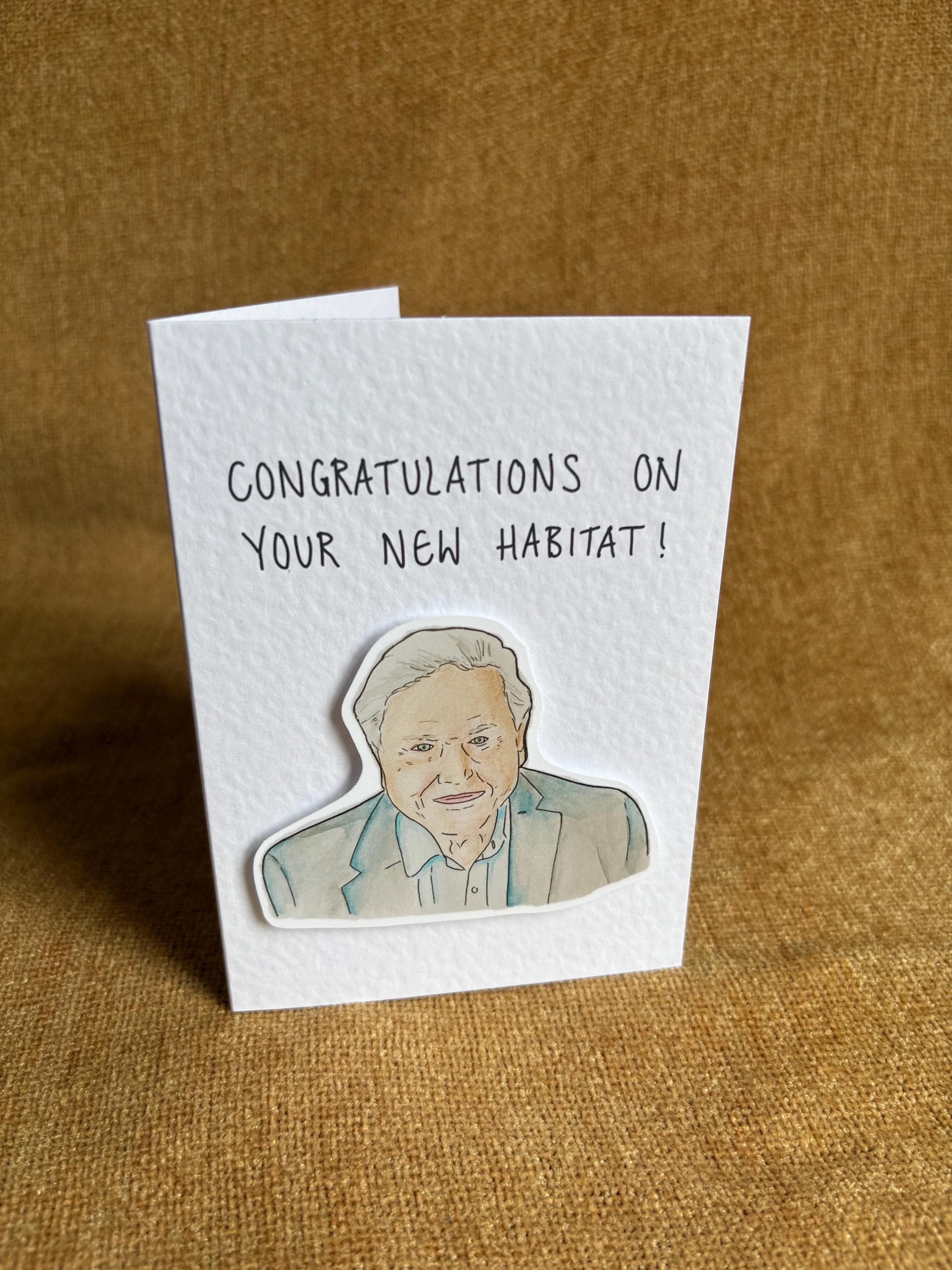 David Attenborough | Handcrafted New Home Card