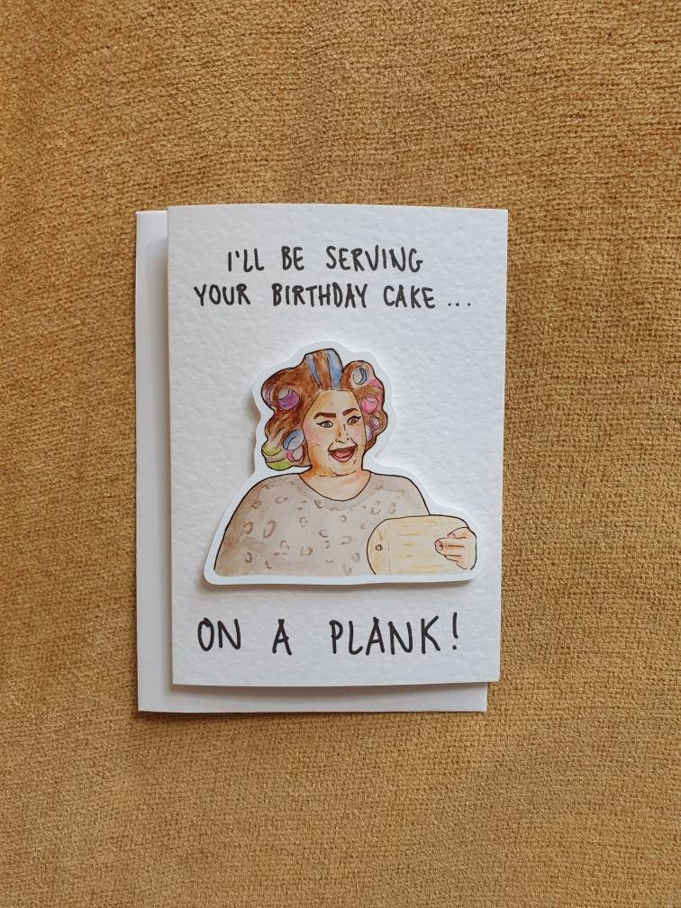 Claire and her planks | CDWM | Handcrafted Birthday Card