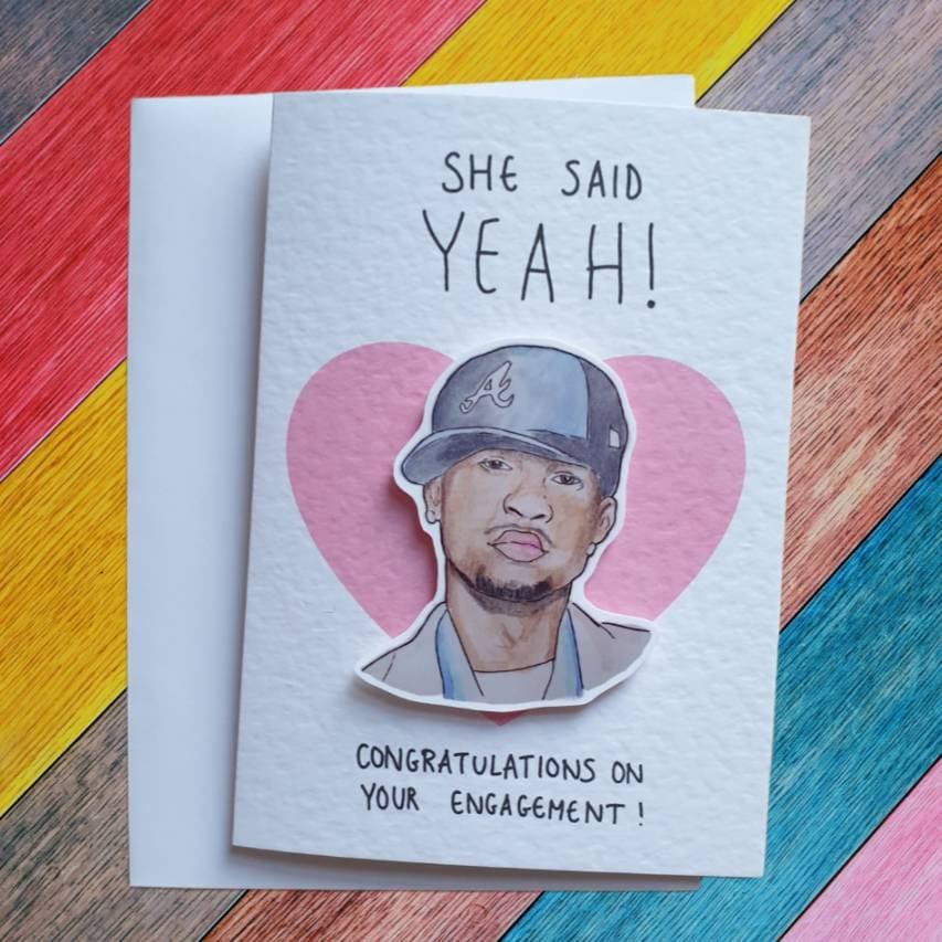 Yeah | Handcrafted Engagement Card