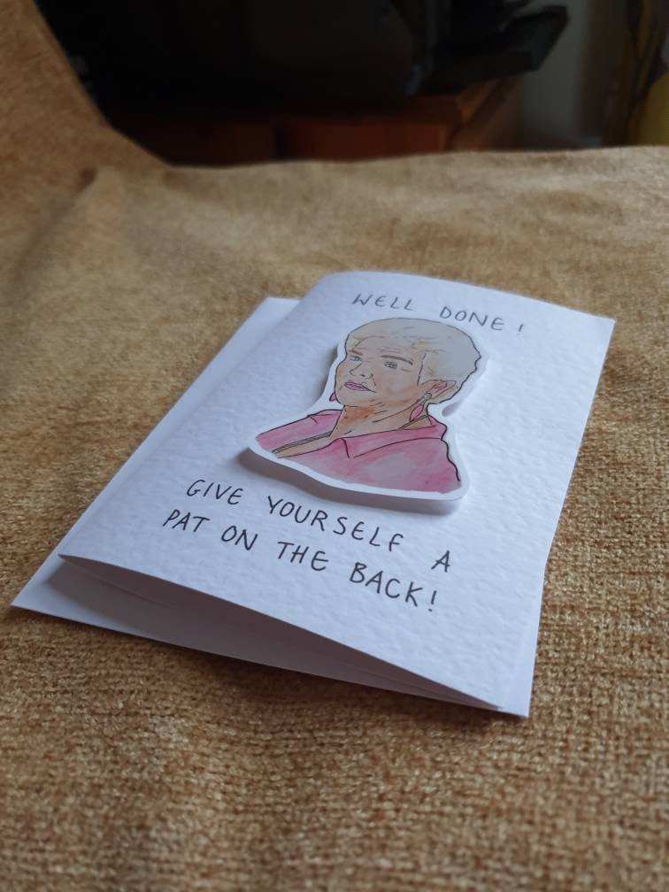 Pat Butcher |Handcrafted Well Done Card