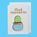 Just Moved In | Mini Cactus | Handcrafted New Home Card
