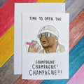 Champagne | X Factor | Handcrafted Birthday Card