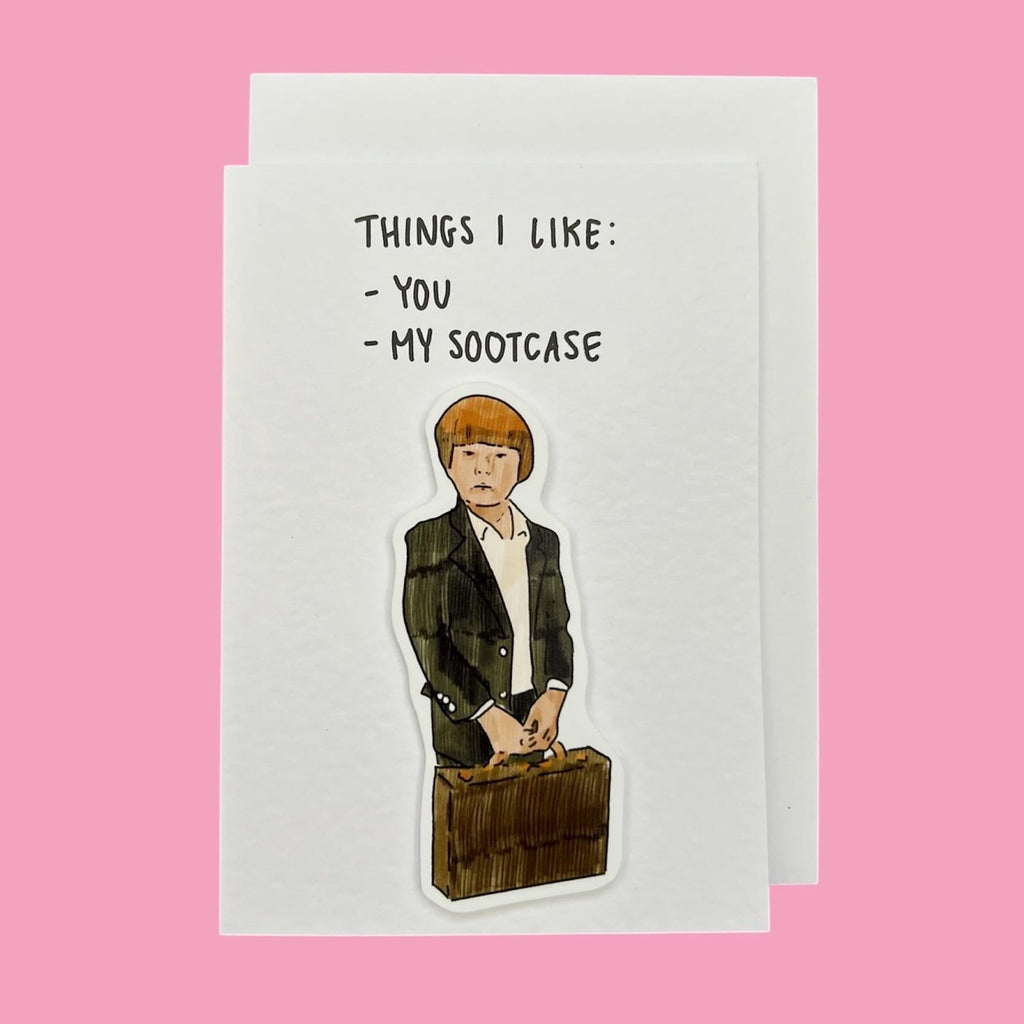 I like my sootcase | Barron Trump | Handcrafted Valentine’s Card