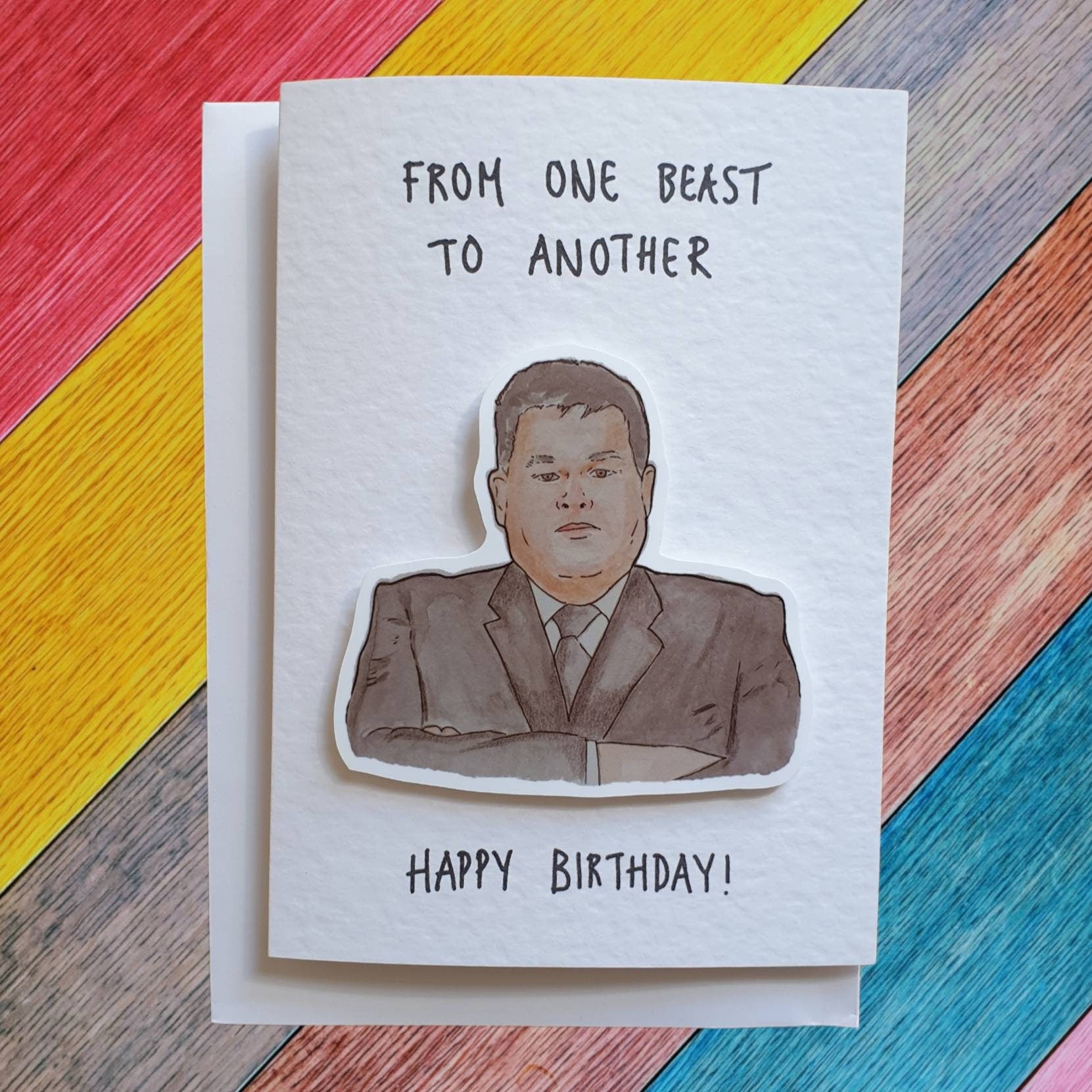 The Beast | The Chase | Handcrafted Birthday Card