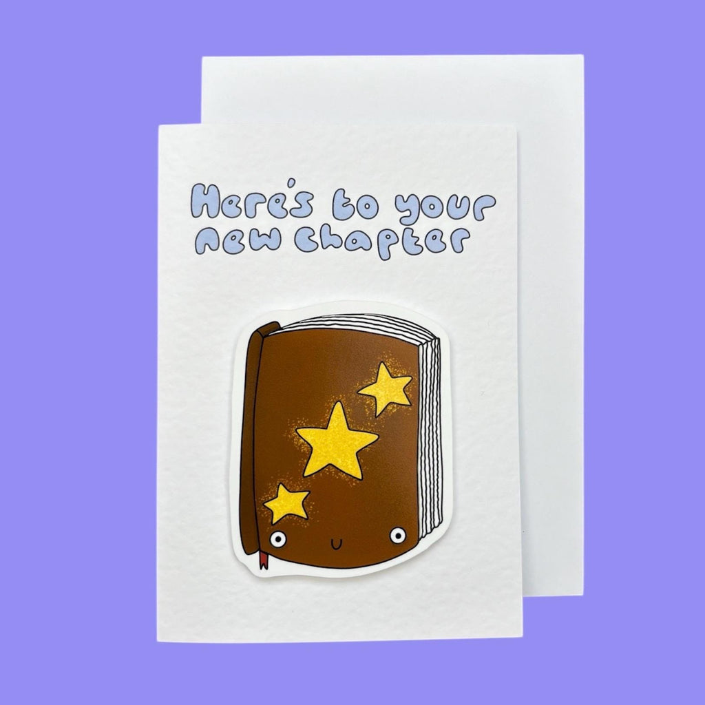 New Chapter | Book | Handcrafted Leaving Card