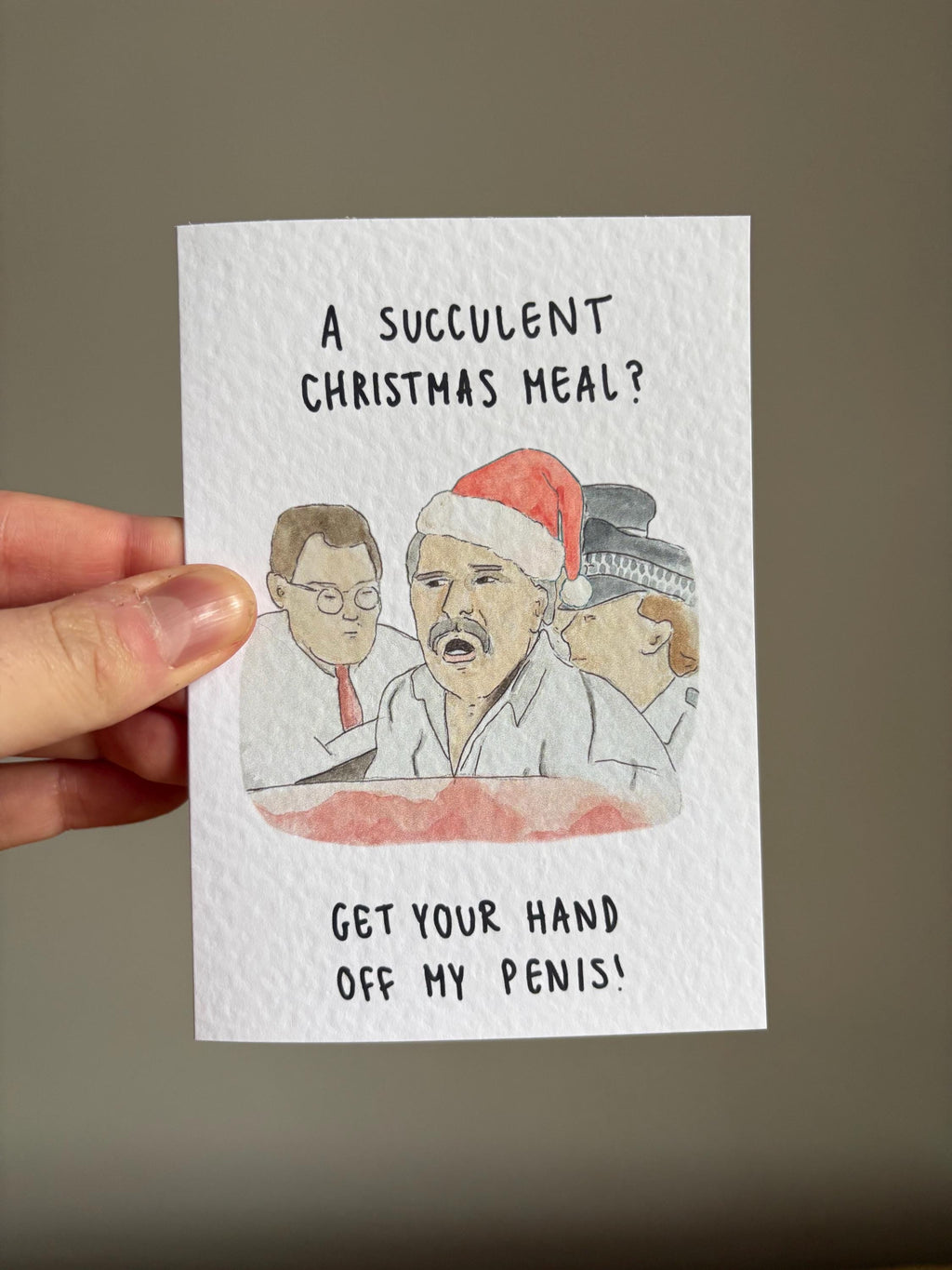 Succulent Chinese (Christmas) Meal | Handcrafted Christmas Card