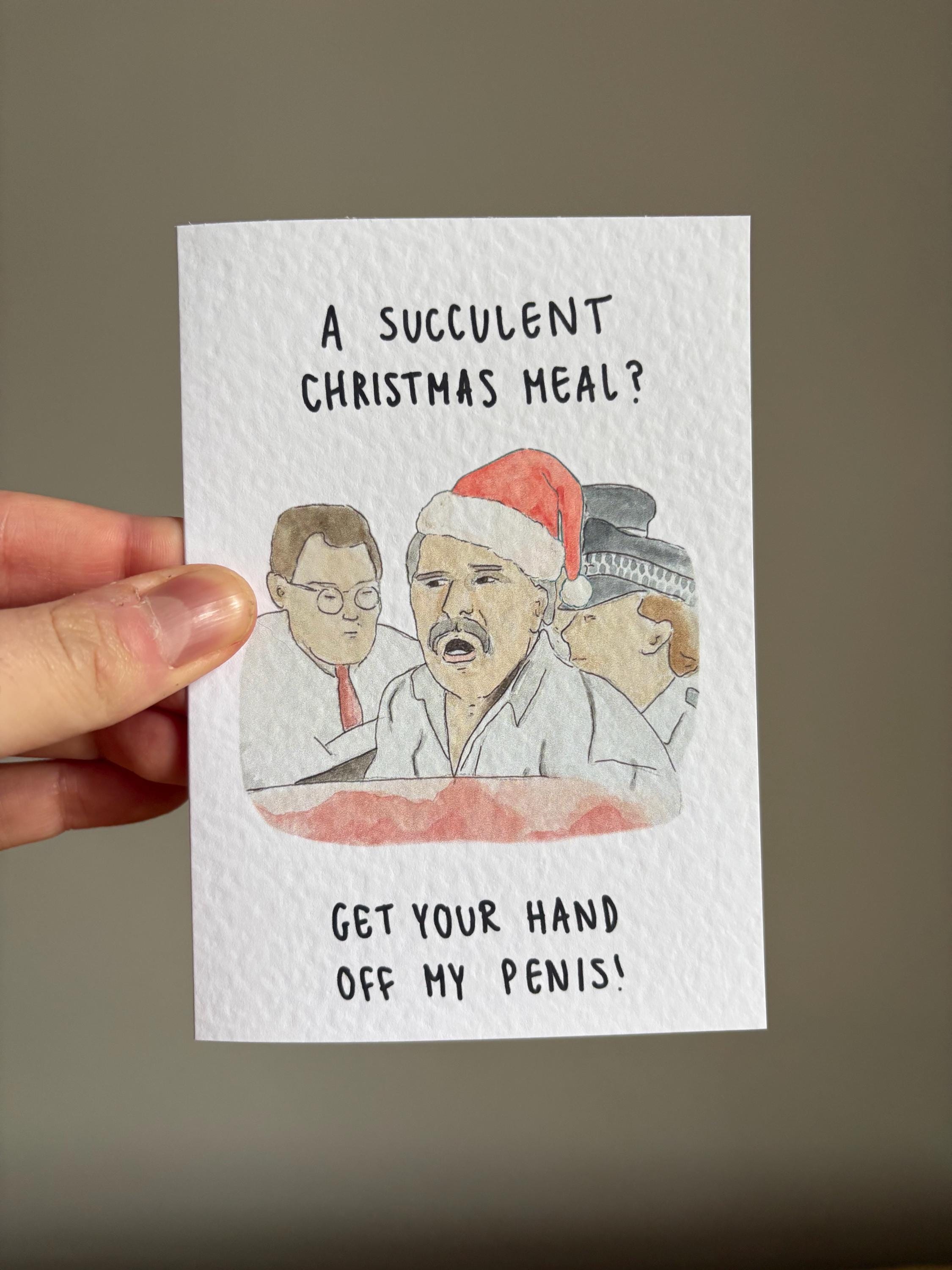 Succulent Chinese (Christmas) Meal | Handcrafted Christmas Card