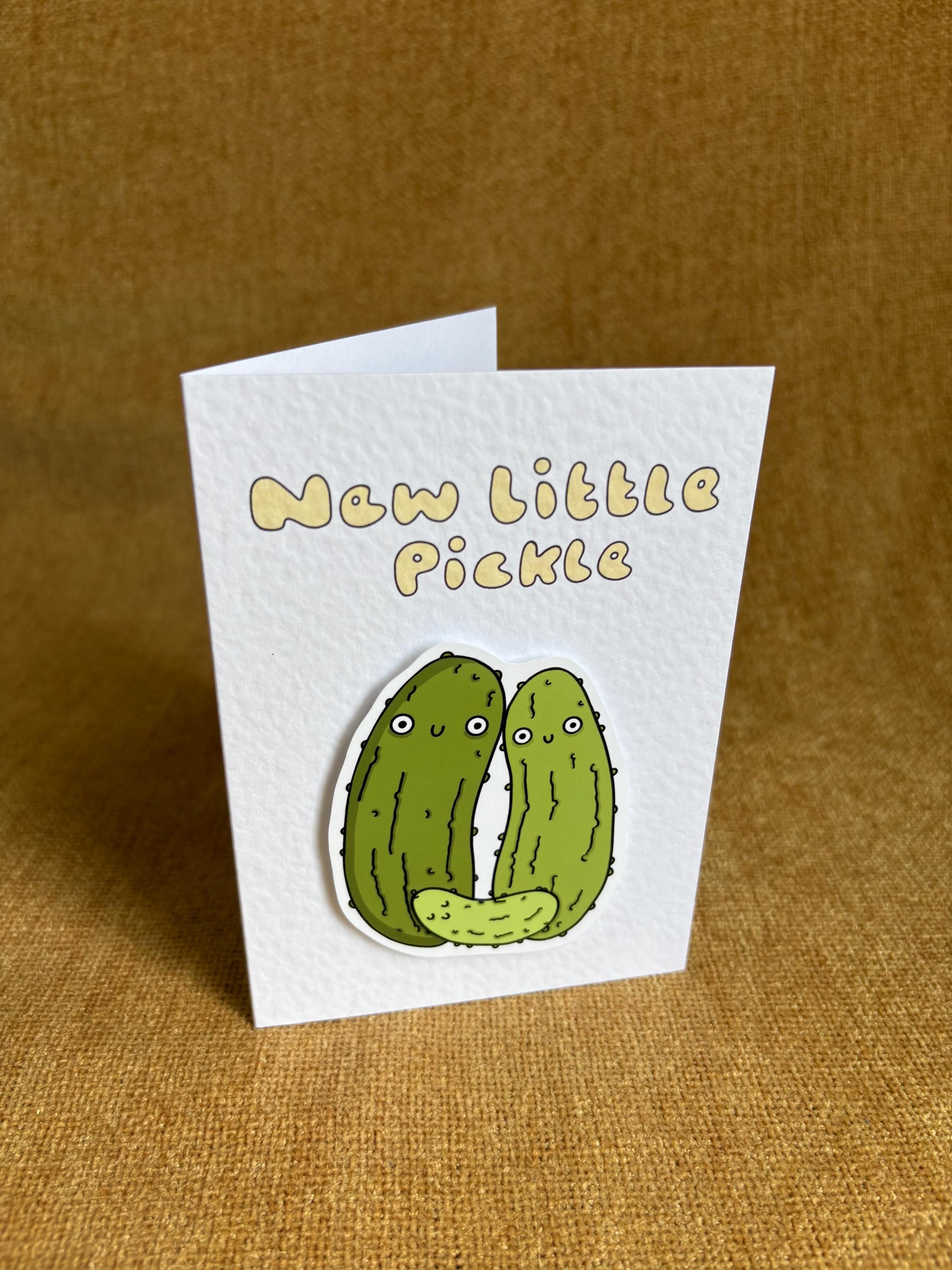 New Little Pickle | Handcrafted New Baby Card
