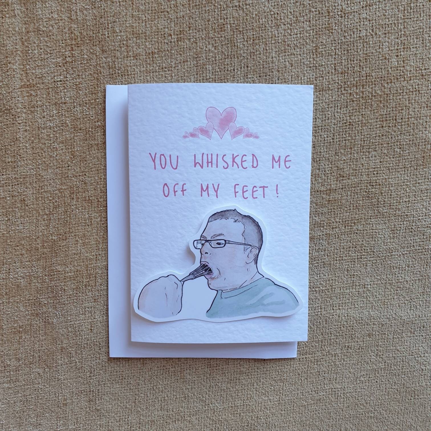 Come Dine With Me | Whisk Guy | Handcrafted Valentine's Card