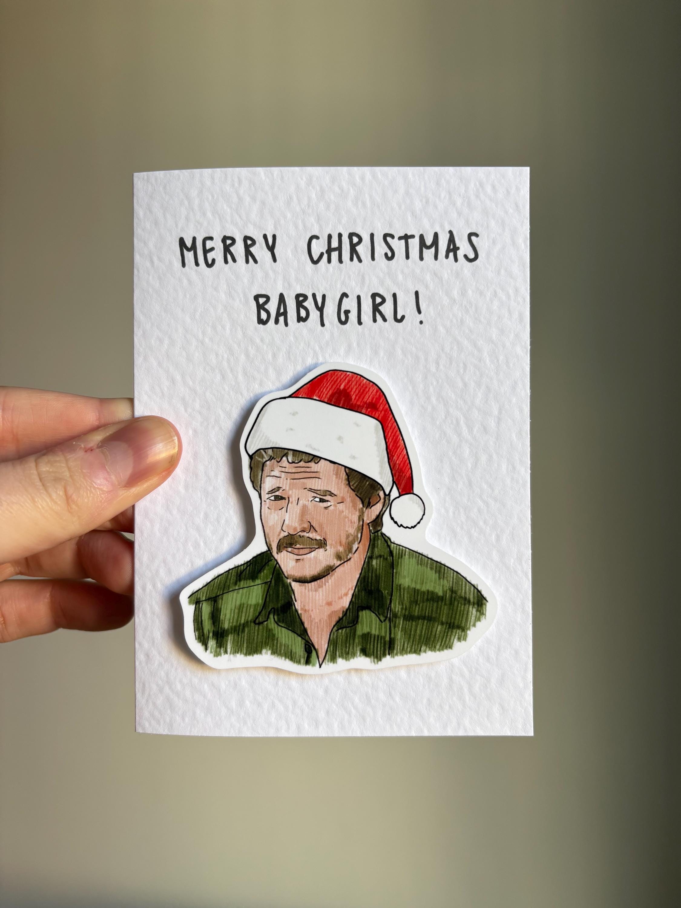 Pedro Pascal | Handcrafted Christmas Card