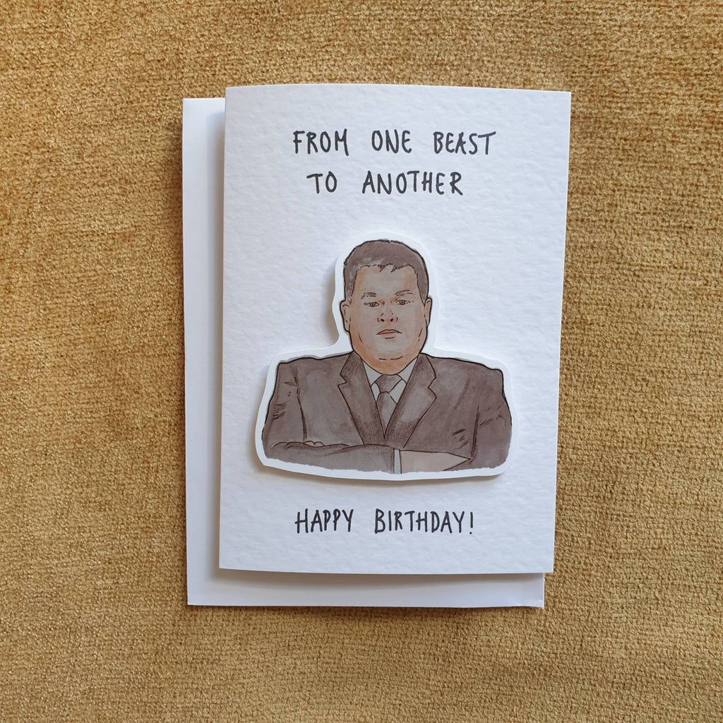 The Beast | The Chase | Handcrafted Birthday Card