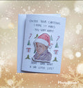 Come Dine With Me | Handcrafted Christmas Card | Sad Little Life