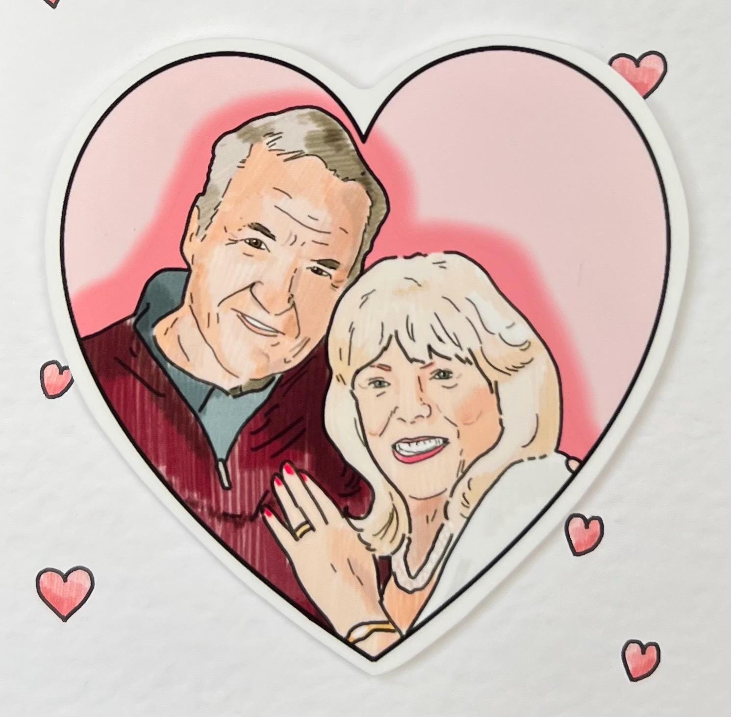 Pam and Mick | Handcrafted Valentine's Card