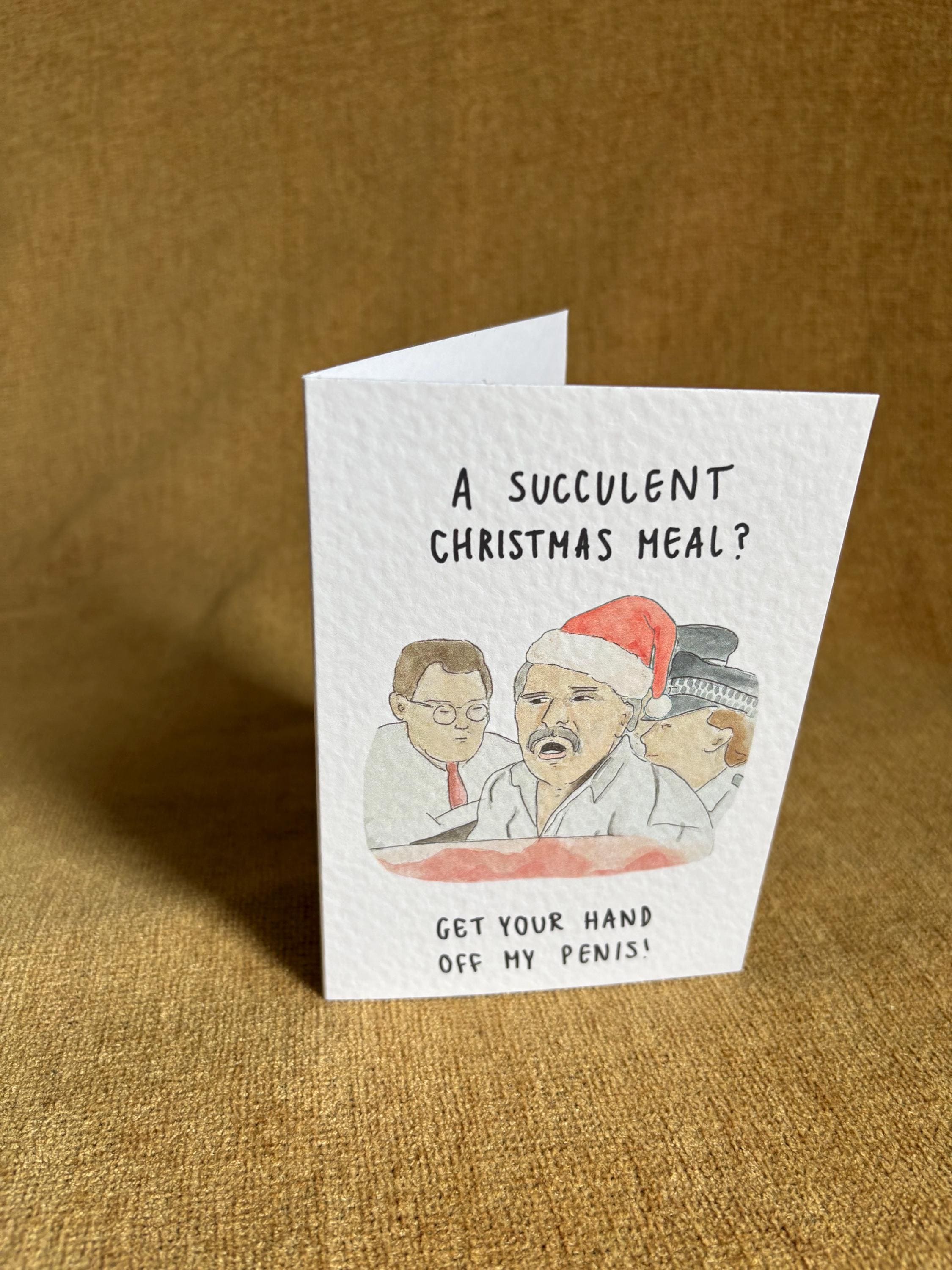 Succulent Chinese (Christmas) Meal | Handcrafted Christmas Card