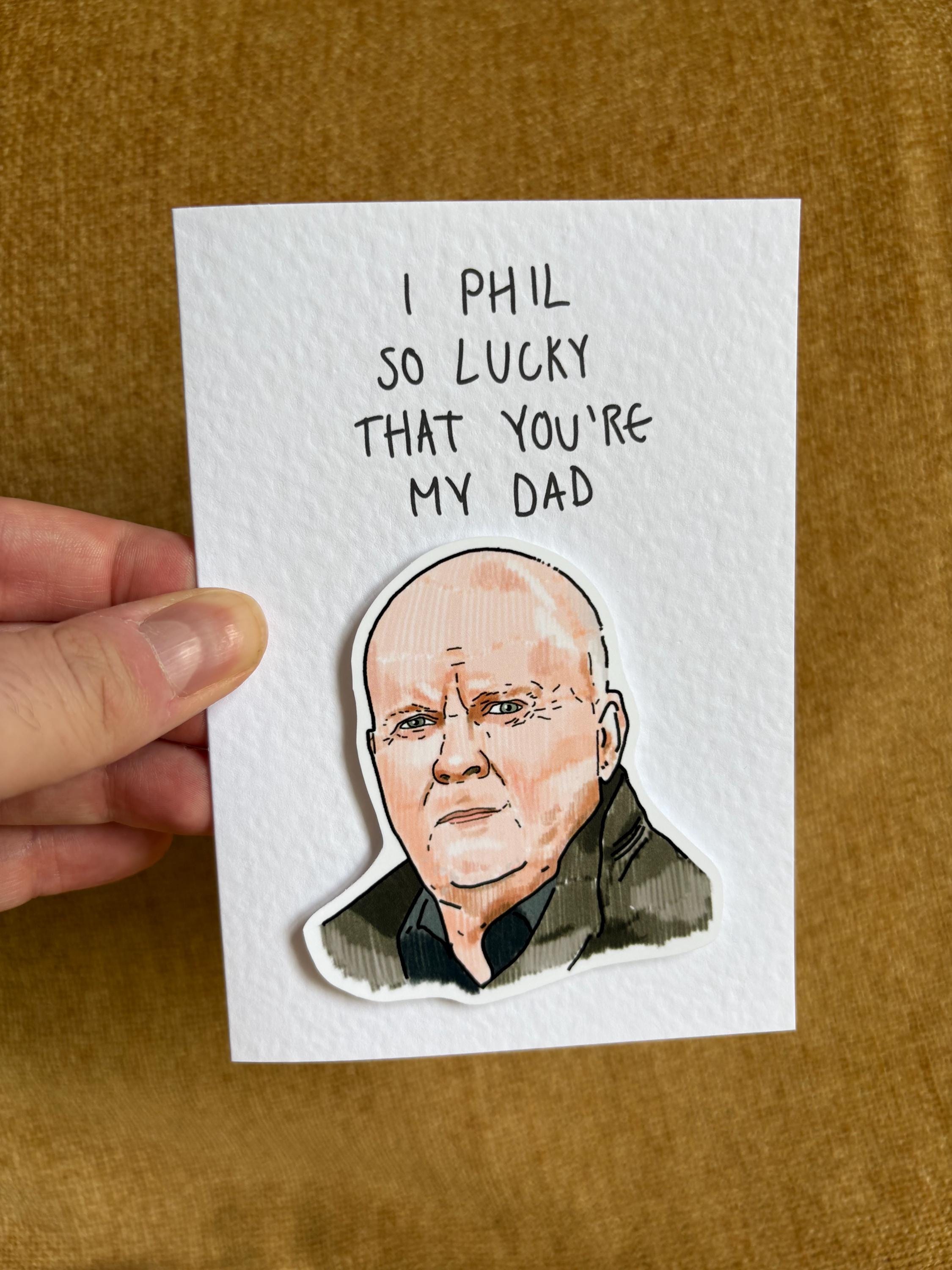 Phil Mitchell | Handcrafted Father's Day Card