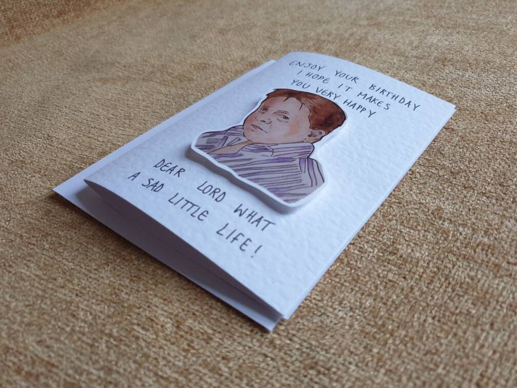 Come Dine With Me | Handcrafted Birthday Card | Sad Little Life
