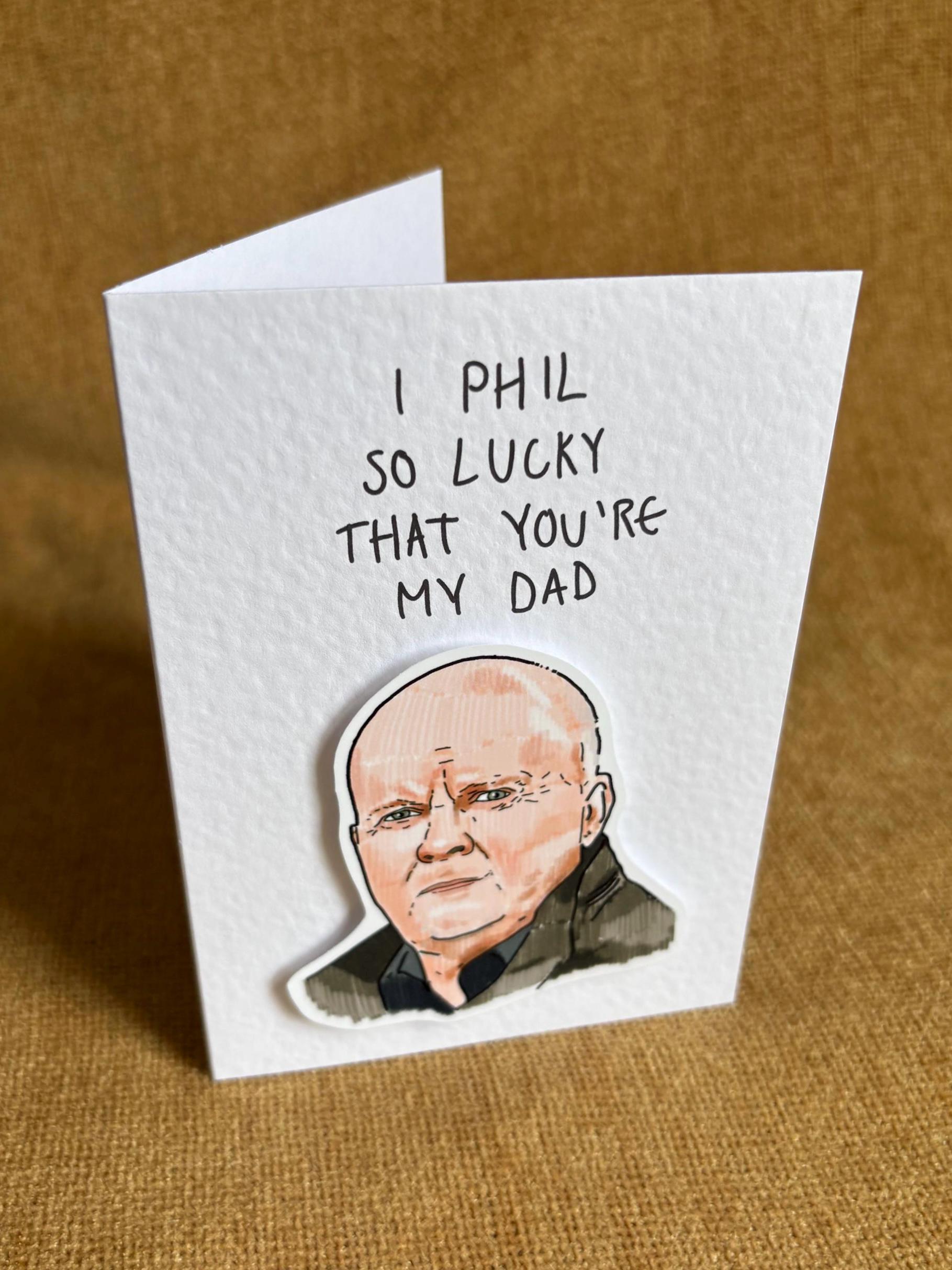 Phil Mitchell | Handcrafted Father's Day Card