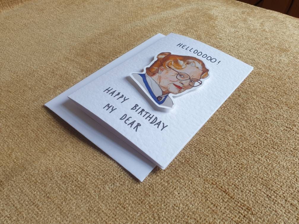 Mrs Doubtfire | Handcrafted Birthday Card