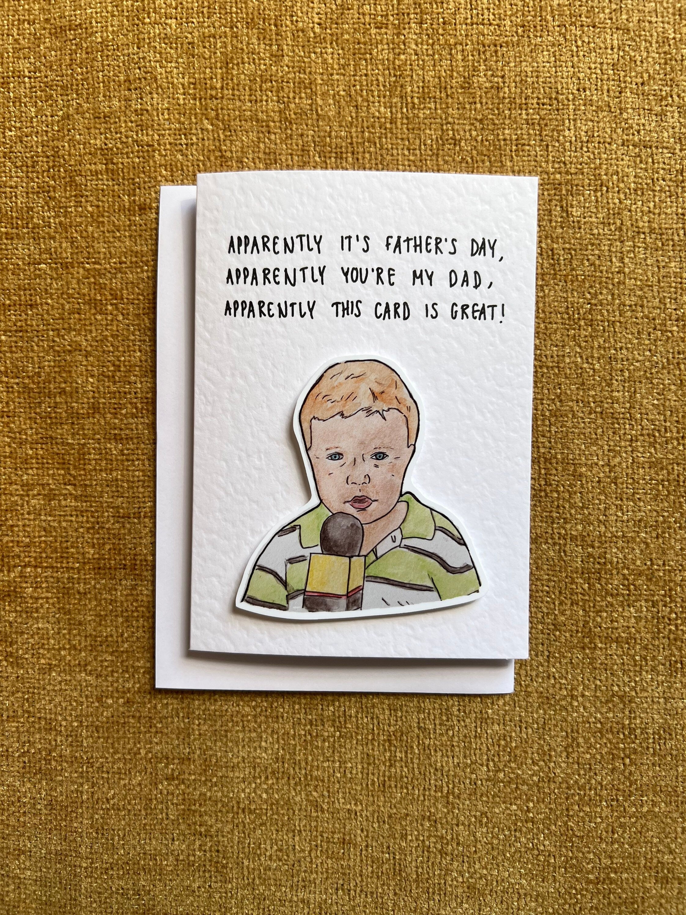 Apparently Kid | Meme | Handcrafted Father’s Day Card