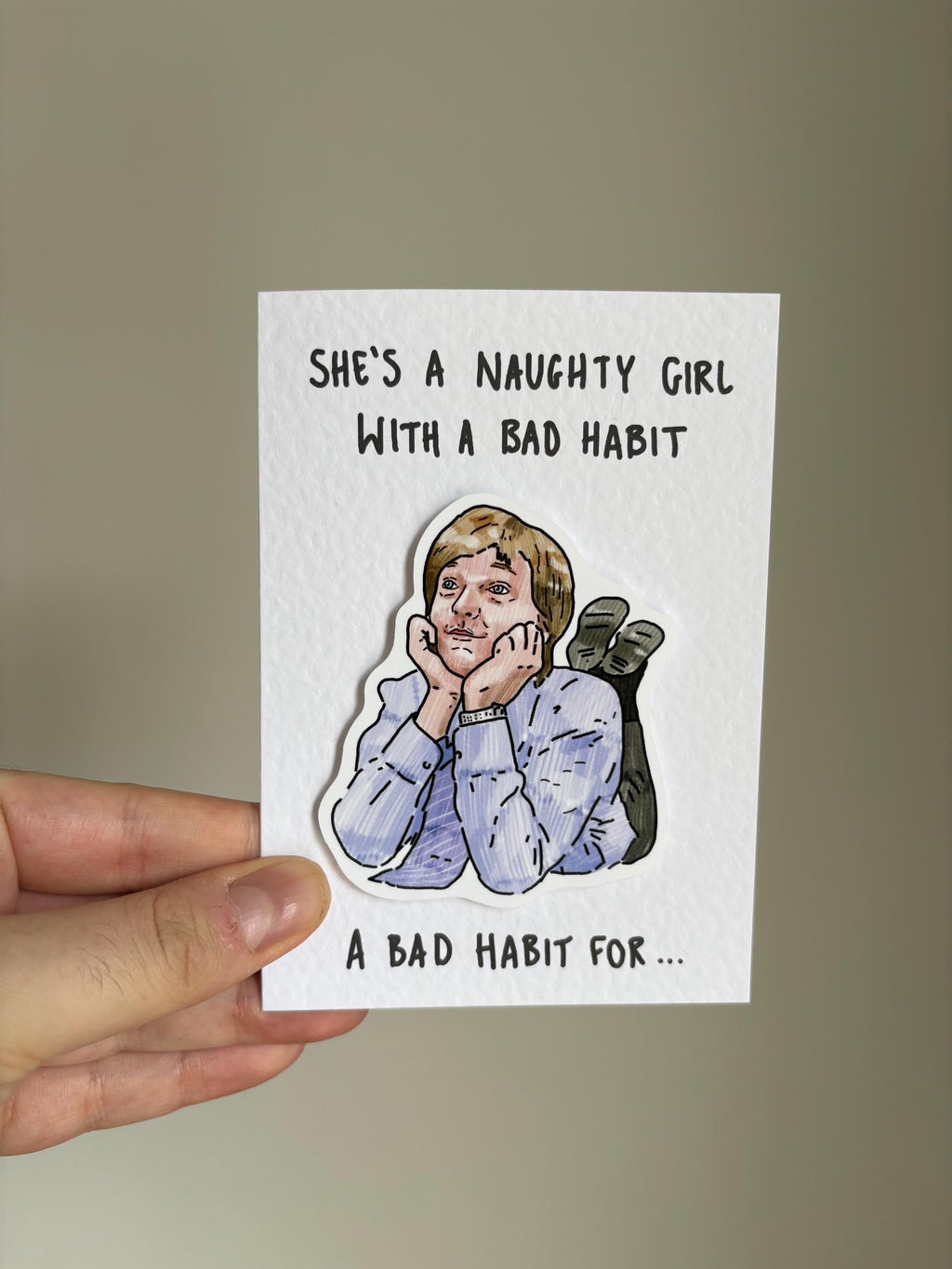 Mr G | She’s a Naughty Girl | Handcrafted Card