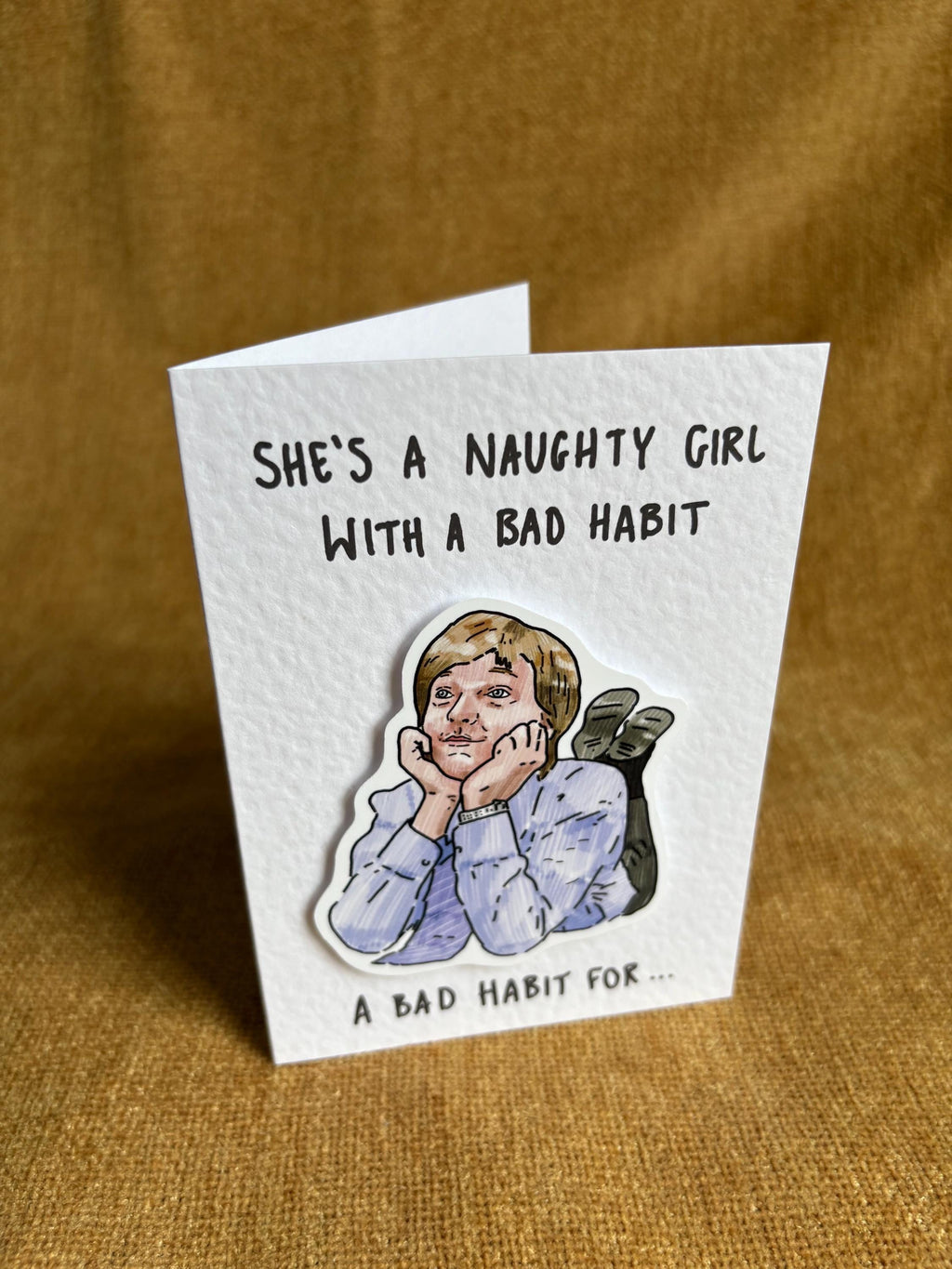Mr G | She’s a Naughty Girl | Handcrafted Card