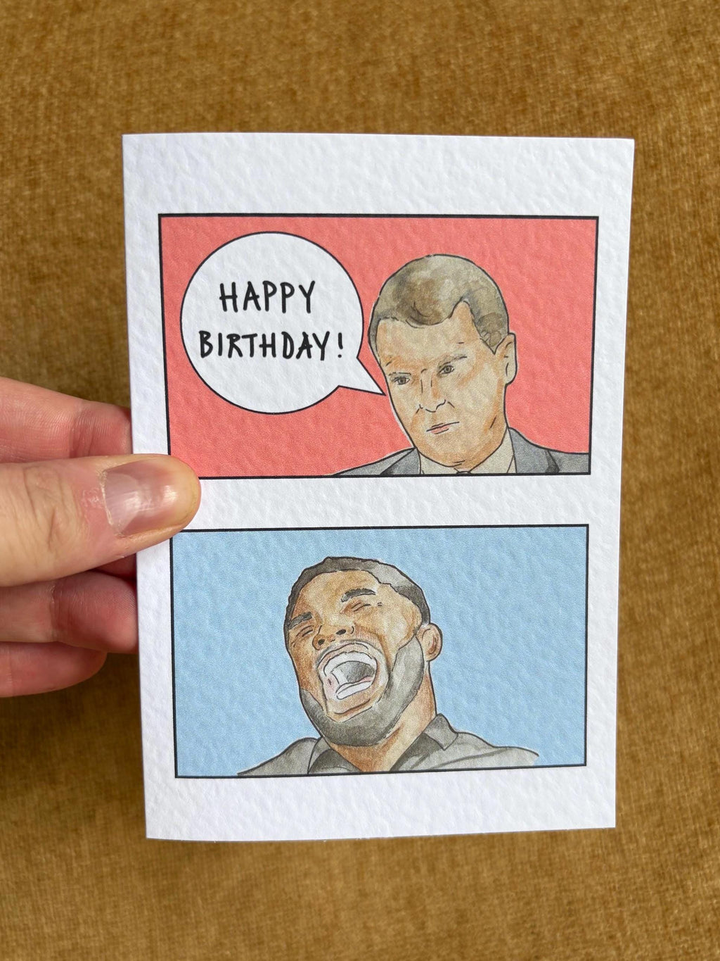 Roy Keane & Micah Richards | Handcrafted Birthday Card