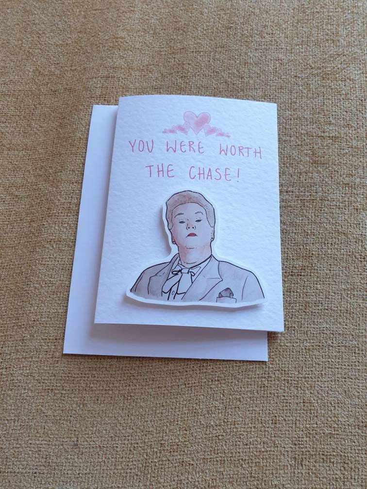 Anne Hegerty (The Governess) | The Chase | Handcrafted Valentine's Day Card