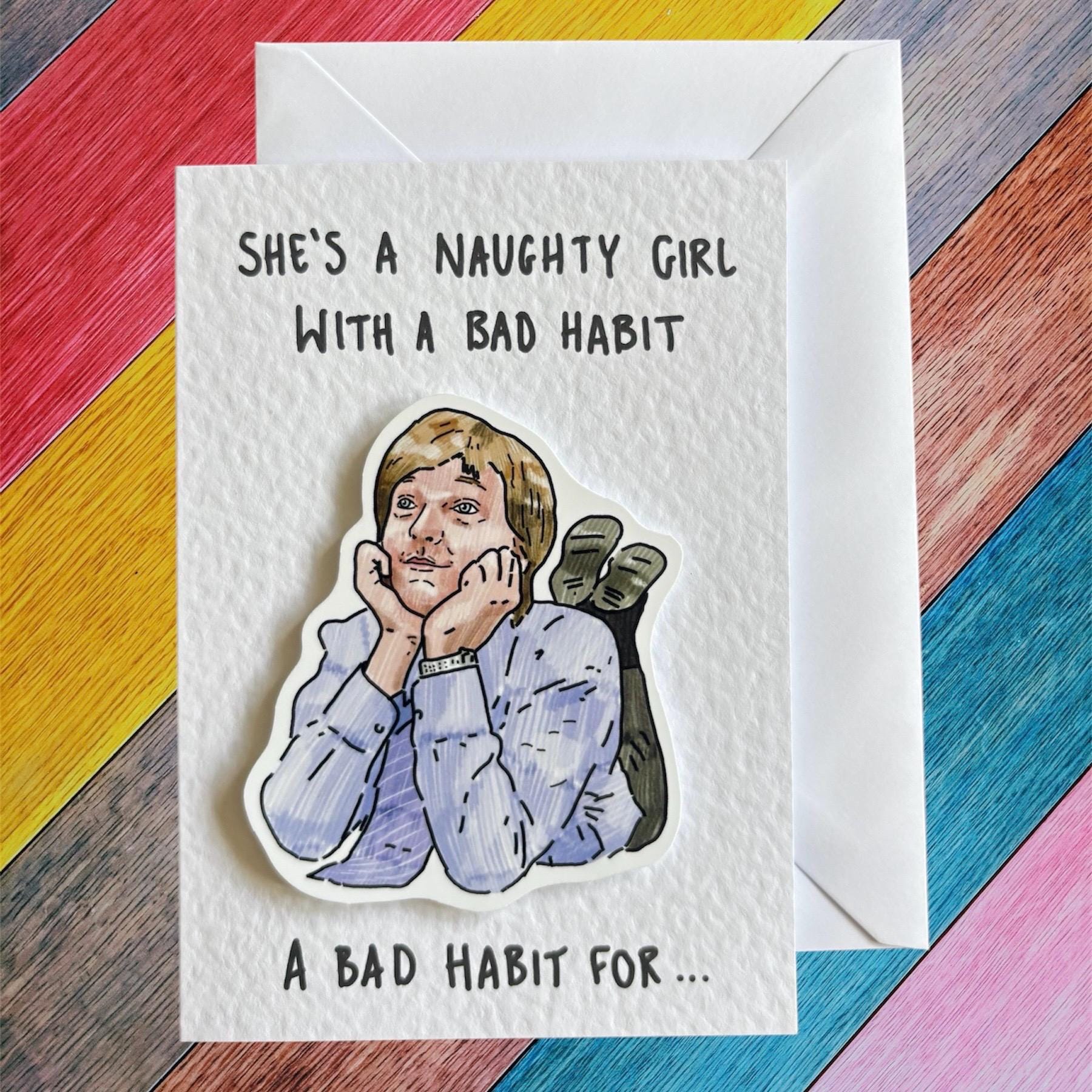 Mr G | She’s a Naughty Girl | Handcrafted Card